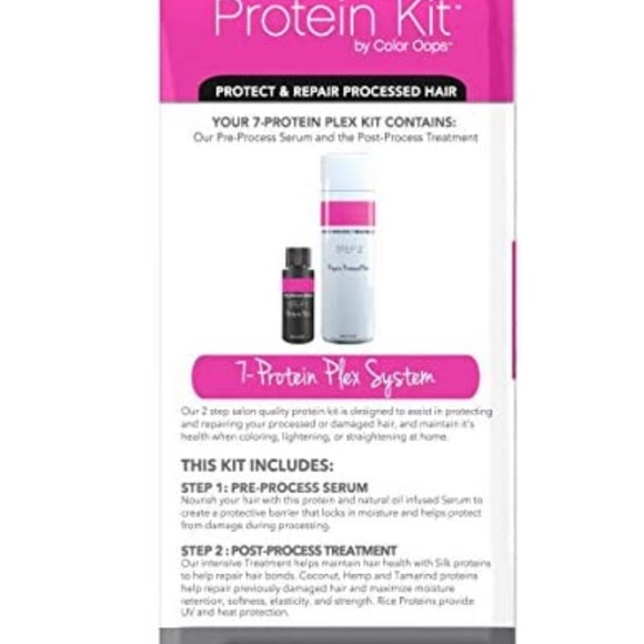 NWT Color Oops Protein Kit 7: 2 Step Process to Protect & Repair Damaged Hair - Picture 4 of 5